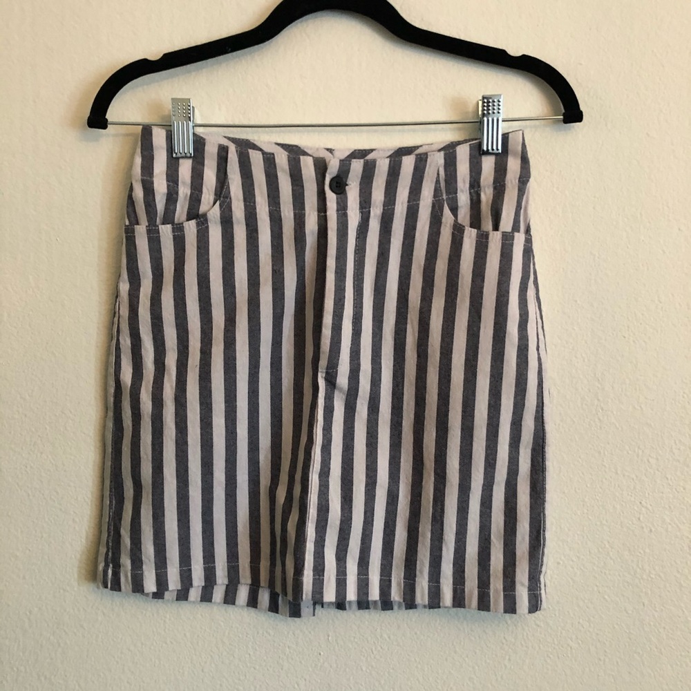 BRANDY MELVILLE STRIPE PENCIL SKIRT